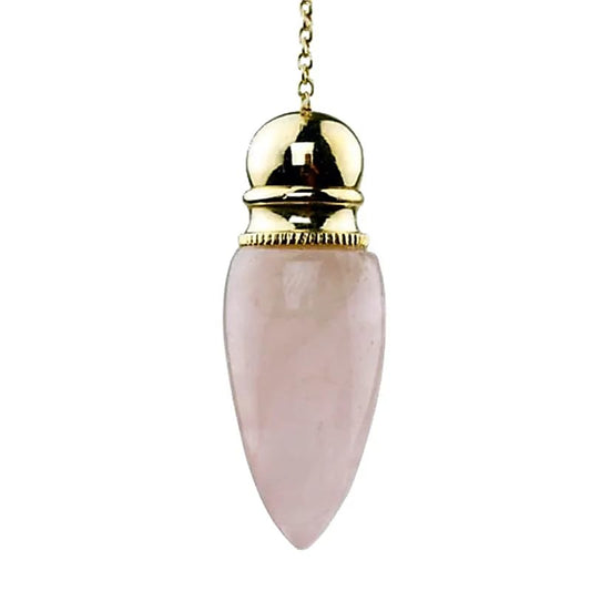 Pendule Quartz rose plaqué laiton